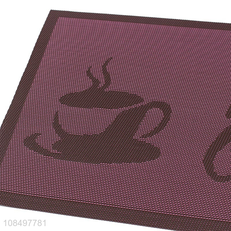 Good selling anti-slip household place mats coffee cup mats