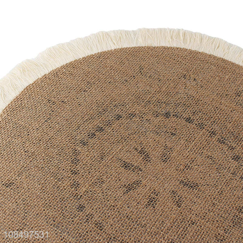 Good sale round home restaurant linen table mats wholesale