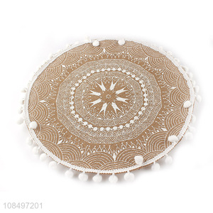 Factory price round table decorative dining table mat for home