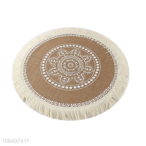 Latest design washable round table mat place mat for sale