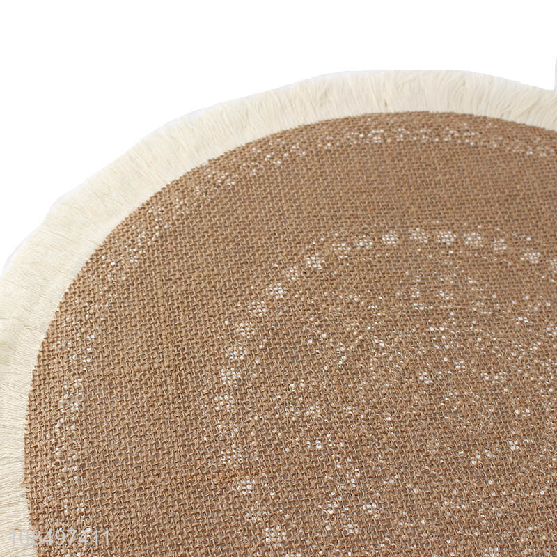 Latest design washable round table mat place mat for sale