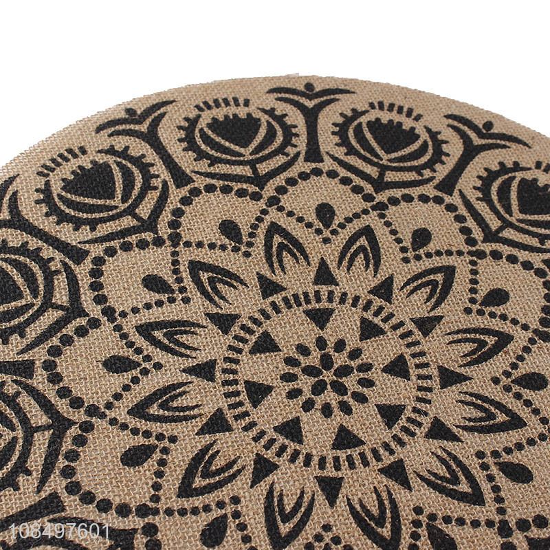 Wholesale from china table decoration round table mat for decoration