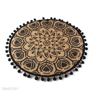 Yiwu market heat resistant round place mat table mat for sale