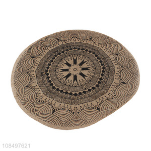 Factory price table decoration round linen dining table mats
