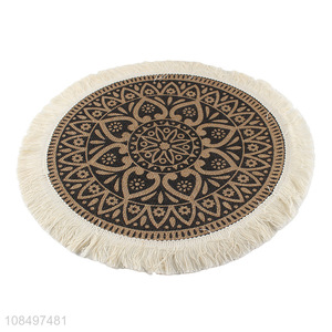 China wholesale round anti-slip table mat place mat for decoration