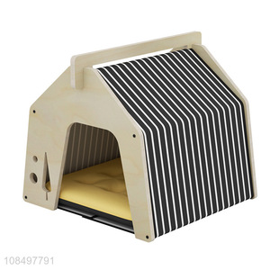 Hot products creative cat house wooden cat nest pet supplies
