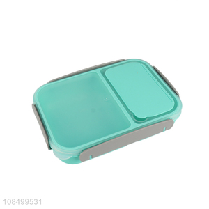 High quality plastic seal two-grid lunch box sanitary crisper