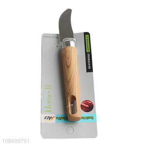 New products durable stainless steel curved-end cheese butter knife