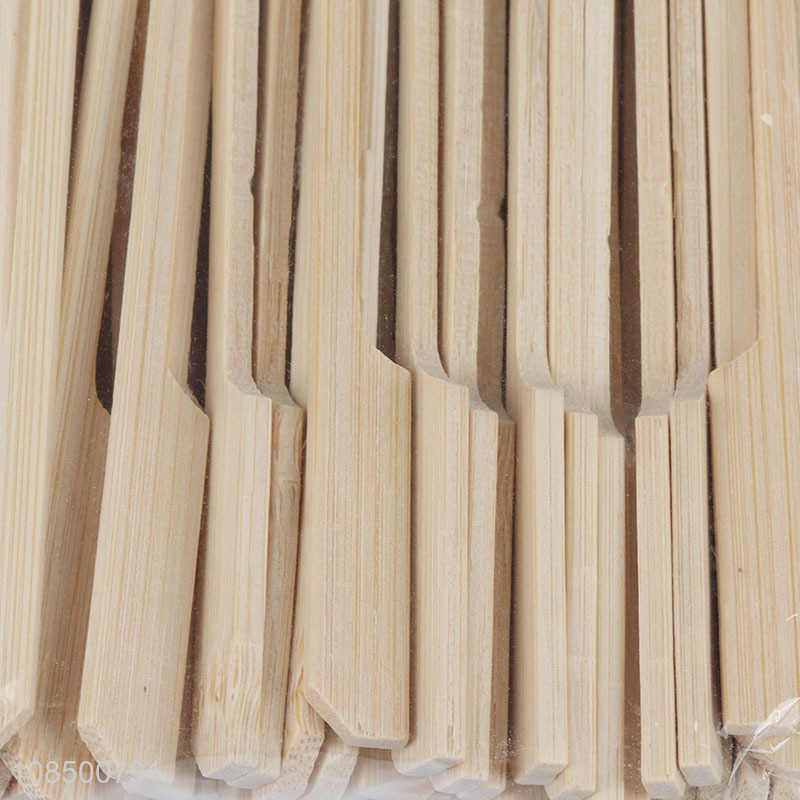 High quality 100pcs natural bamboo barbeque sticks disposable grilling sticks