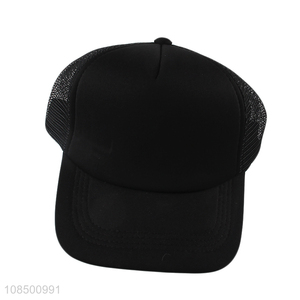 Wholesale solid color summer mesh-back cap unisex baseball cap