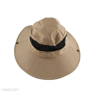 Online wholesale outdoor summer men fisherman hat wide brim fishing hat