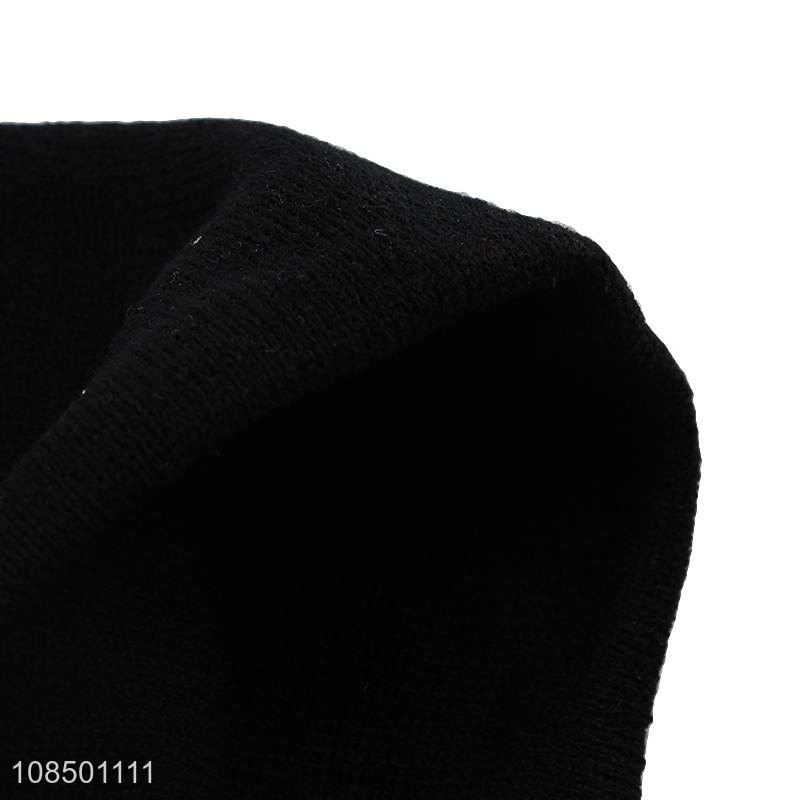 Hot selling solid color winter warm hats knitted beanie for men and women