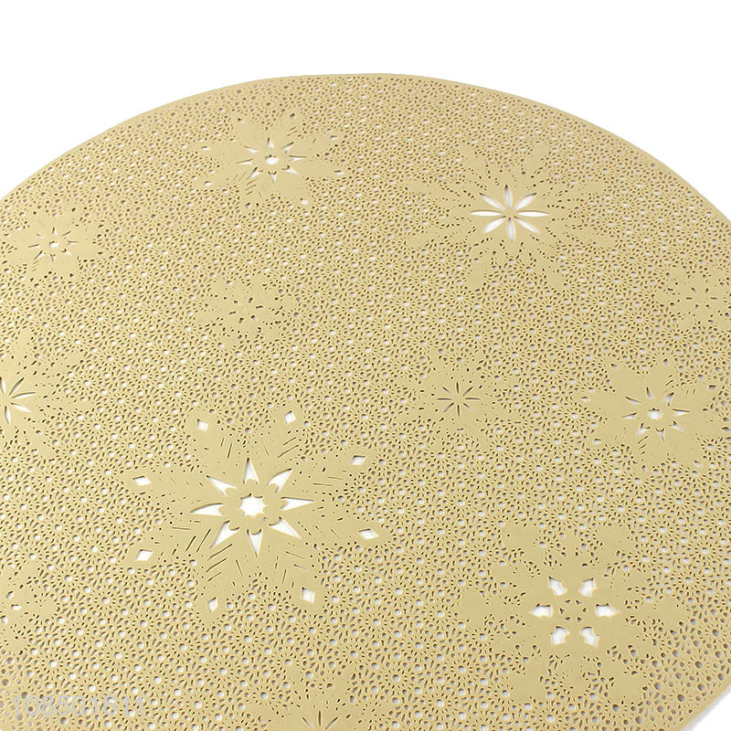 High quality heat resistant non-slip pressed vinyl placemats