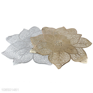 New arrival trendy metallic wipeable laminated pvc placemats