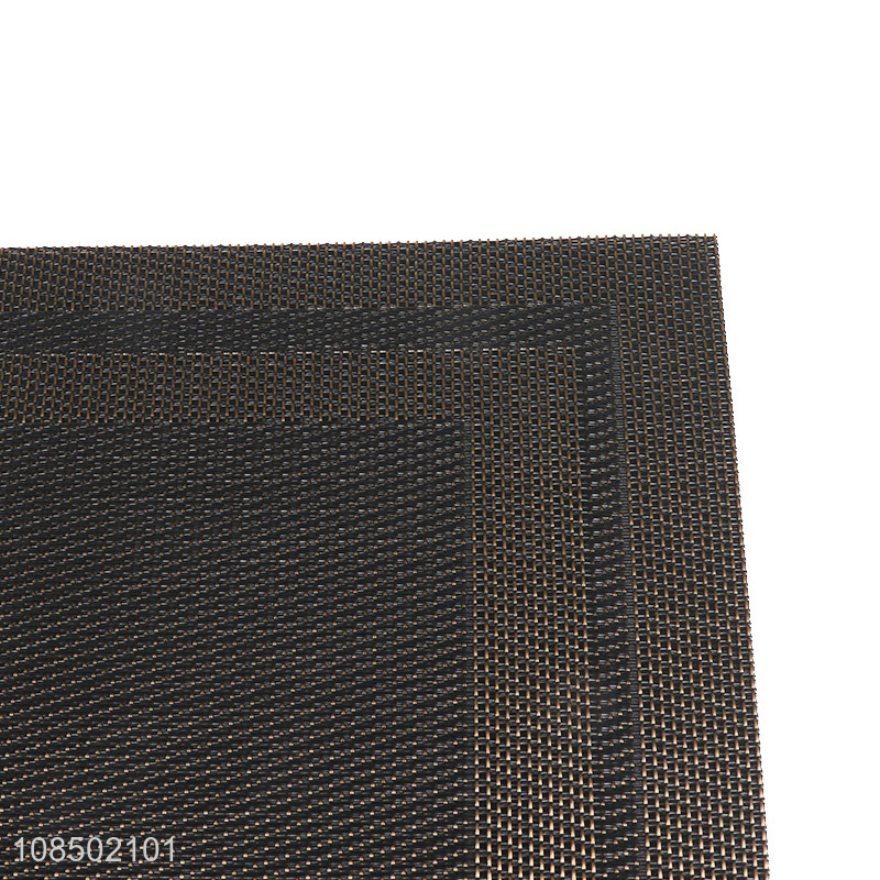 Factory supply multicolor pvc anti-slip dining table mats for sale