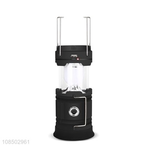 Wholesale portable foldable camping light solar-powered lantern rechargeable wall light