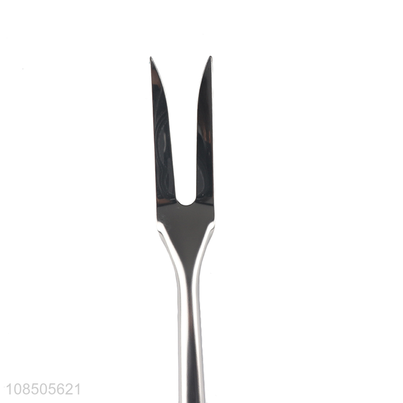 Good quality stainless steel barbeque meat fork serving fork