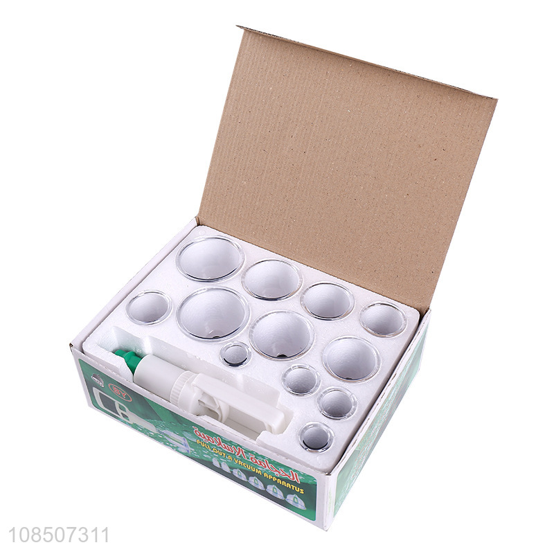 Factory price 12 cups cupping vacuum therapy machine with cupping pump