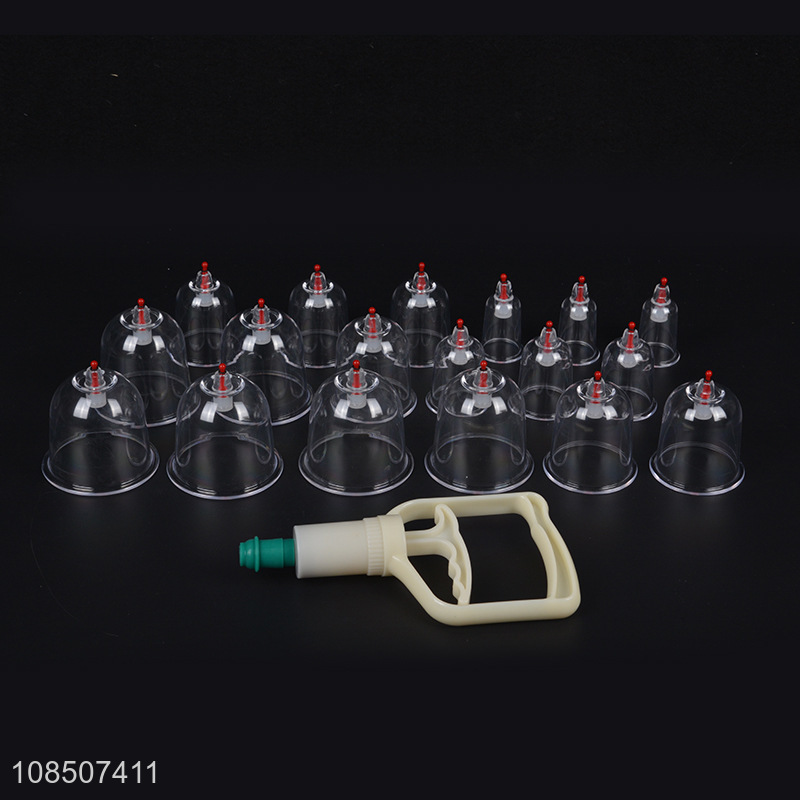 Wholesale 18 cups Chinese vacuum cupping set household cupping therapy set