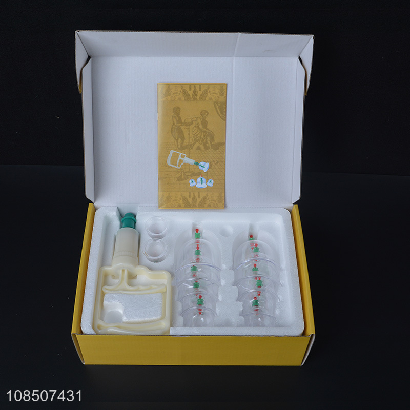 Low price 12 cups cupping therapy set for back shoulder pain releif
