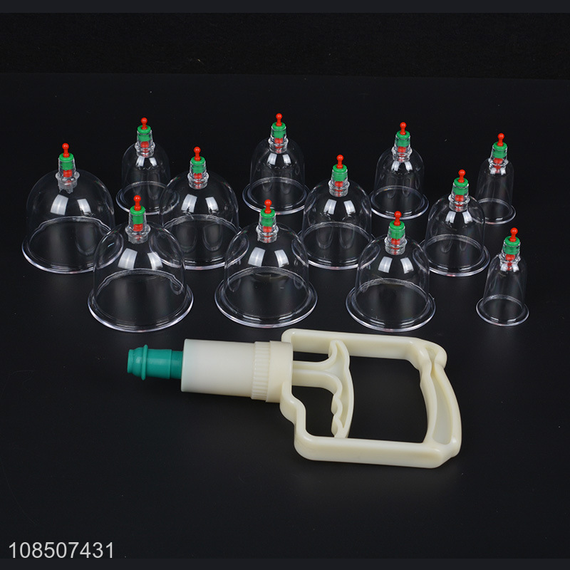 Low price 12 cups cupping therapy set for back shoulder pain releif