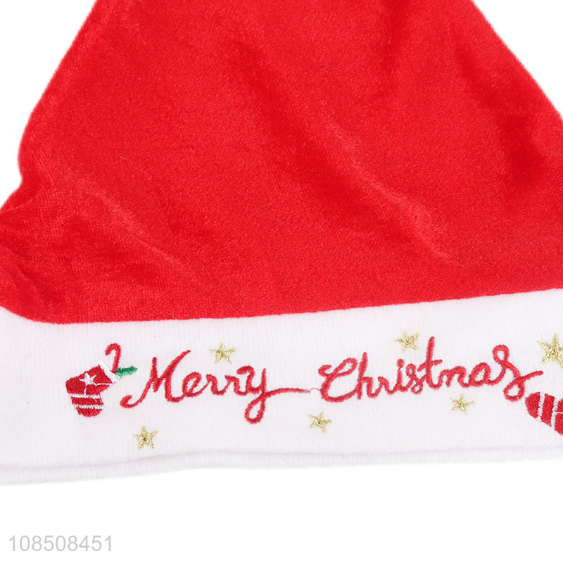 Good price trendy embroidered Christmas hat Santa hat