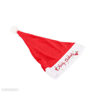Good price trendy embroidered Christmas hat Santa hat