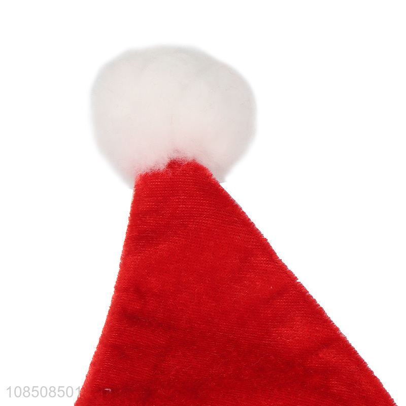 Factory supply fuzzy Christmas hat thickened Santa hat