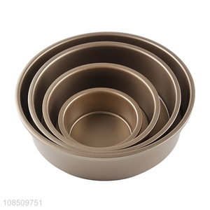 Good quality round carbon steel cake baking pan with removable bottom