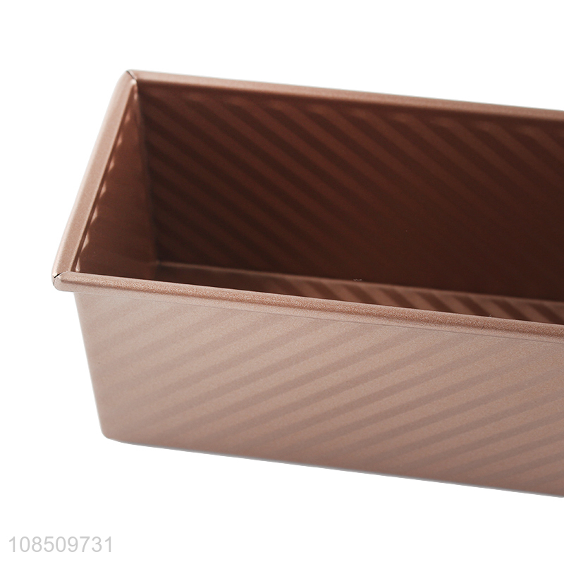 High quality non-stick carbon steel toast box baking pan with lid