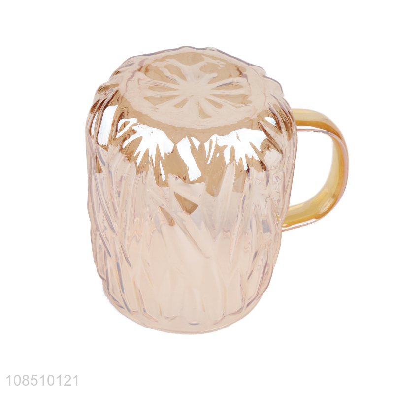 Good quality luxury glass drinking cup colored glass coffee mug