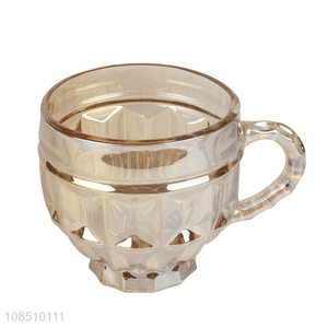 Hot selling luxury Europen style glass coffee cup colored glass cup