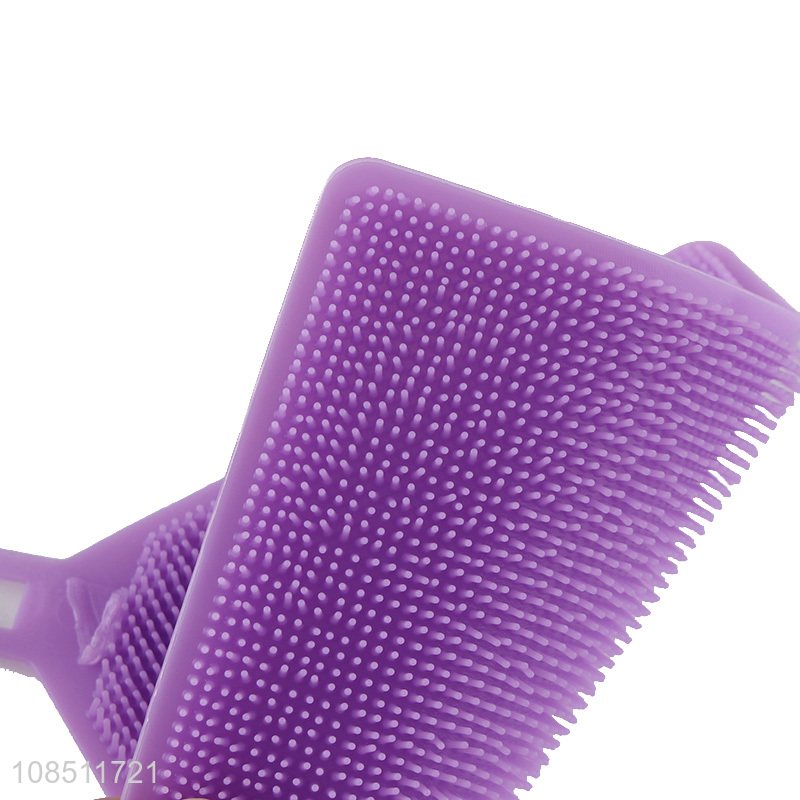 Factory direct sale purple silicone washing bowl cleaning brush