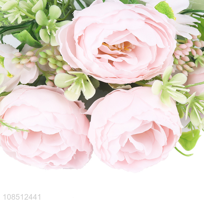 Hot selling artificial peony lifelike flowers for room decoration