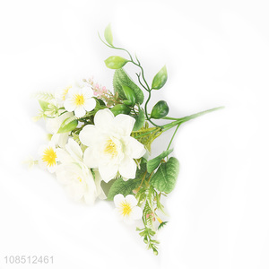 Good quality lifelike bouquet artificial flowers for indoor decor