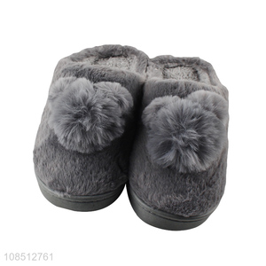 Hot selling women winter slippers fluffy faux fur house slippers