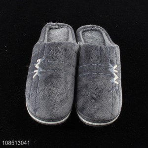 Wholesale men winter slippers cozy soft house slippers indoor slippers