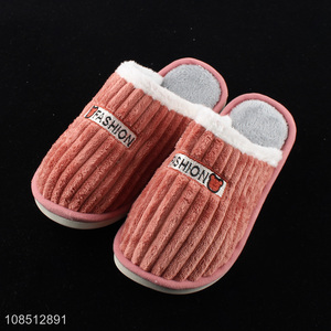 Good price women winter slippers thick warm indoor slippers shoes