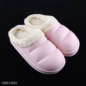 Hot selling women's waterproof winter slippers indoor house slippers