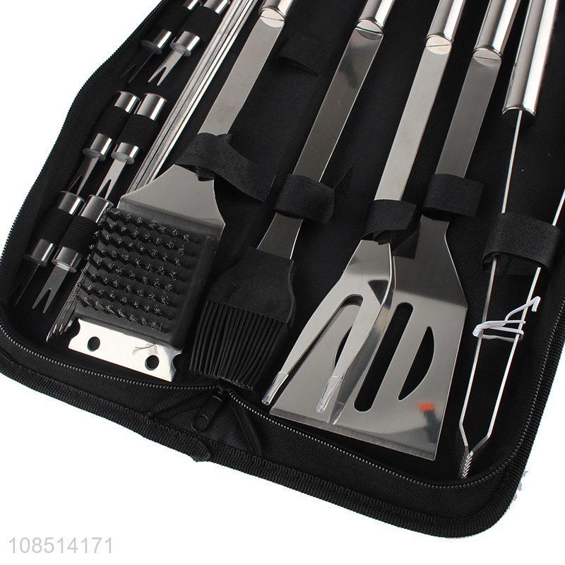 China factory 20pieces bbq tool set barbecue accessories for sale