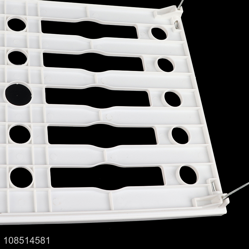 Factory price simple folding kitchen shelf plastic storage rack