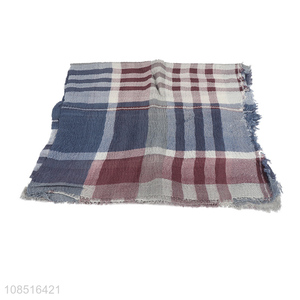 China imports women scarf elegant plaid printed polyester scarf