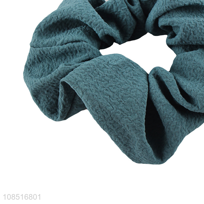 Good quality solid color elastic hair scrunchies for all hair types