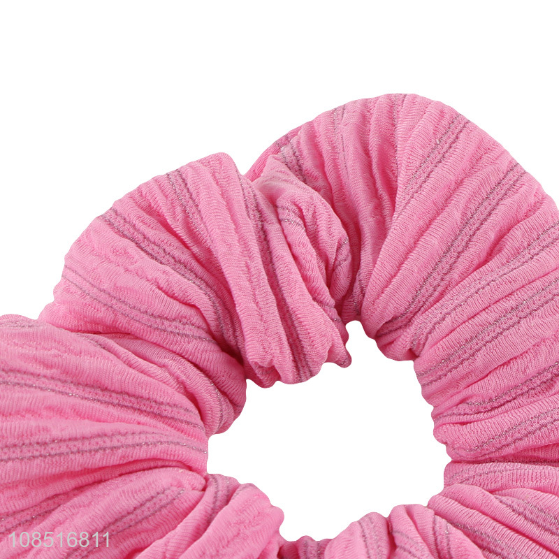 Factory supply women hair scrunchies high elastic hair bands