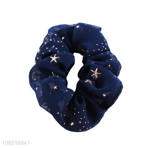 Hot product chic elegant star hair scrunchies for women girls