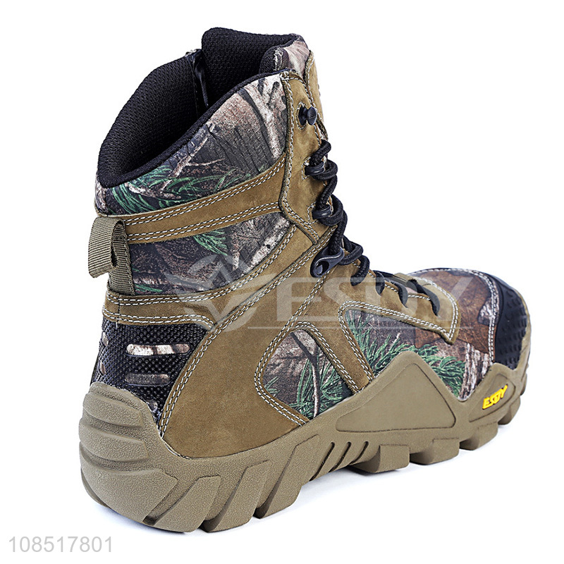 Private label men's tactical boots outdoor desert hiking boots