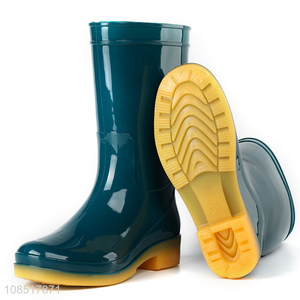Factory price women pvc non-slip rain boots waterproof working boots