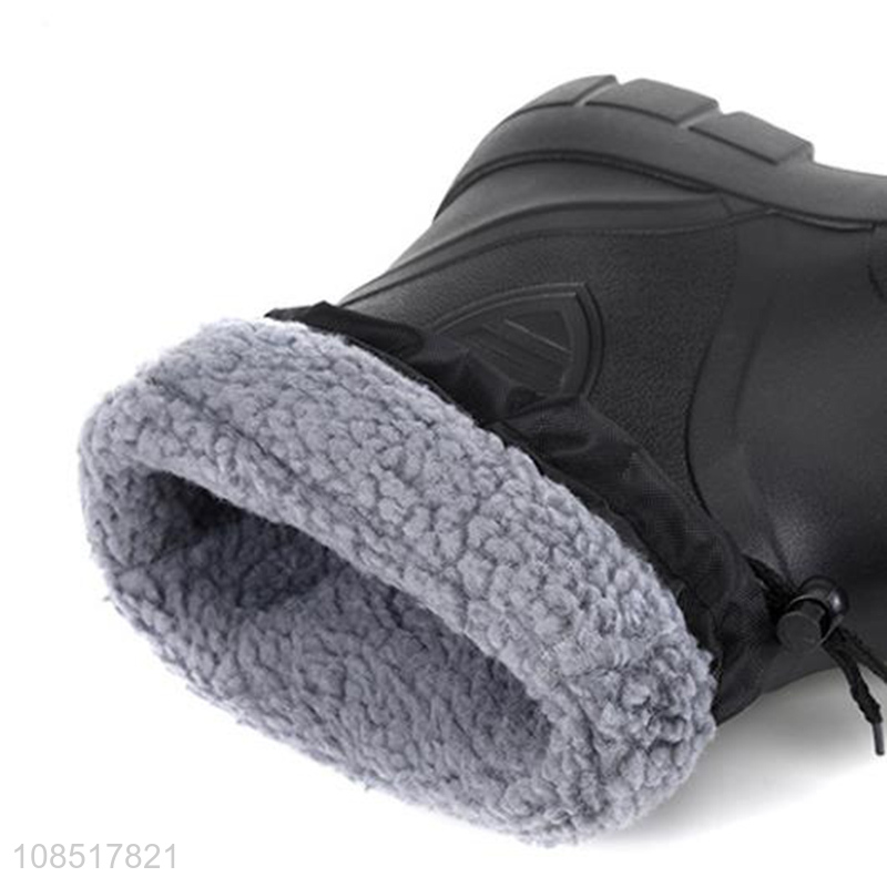 China factory winter warm men anti-slip rain boots for sale