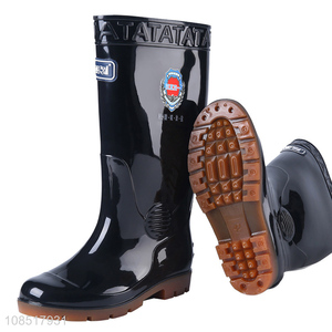 Hot items non-slip men pvc waterproof working boots rain boots
