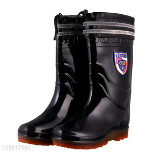 Factory supply non-slip men fashion rain boots gumboots for sale